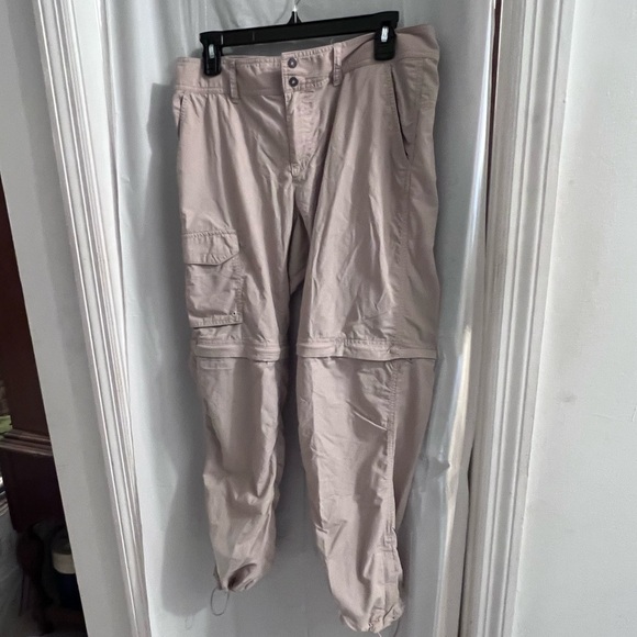 COLUMBIA pfg tan pants converts to shorts size 10 short - Picture 1 of 7